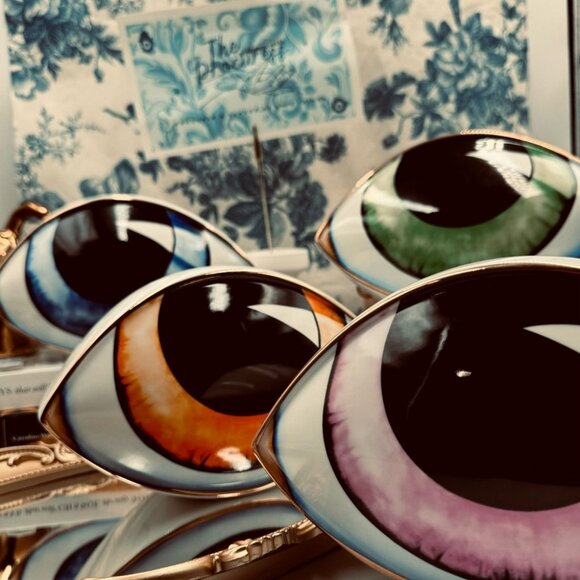 🆕 THE PROCURESS COLLECTION 🧿 All-Seeing Eye Paperweight - Decor - Blue & Gold - Picture 14 of 14